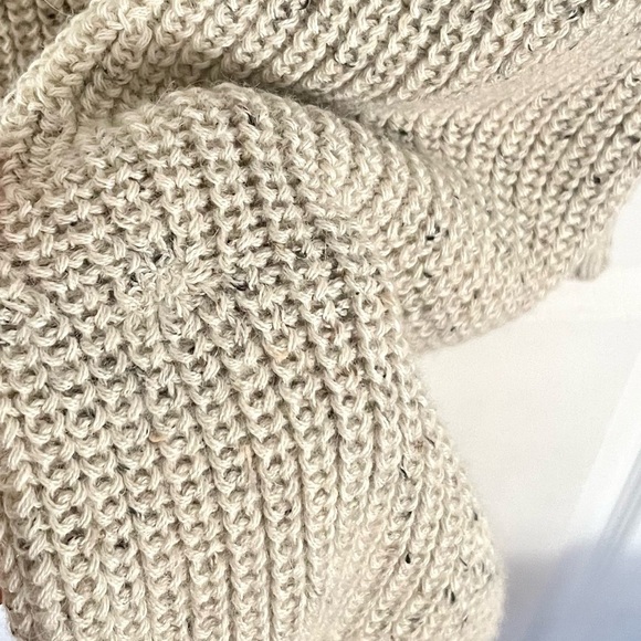 DOEN Lulu Alpaca Knit Ribbed Sweater in Oatmeal Sz S - Picture 5 of 7